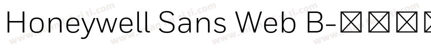 Honeywell Sans Web B字体转换